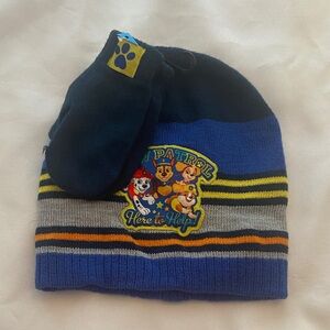 Nickelodeon Paw Patrol Hat and Mitten set